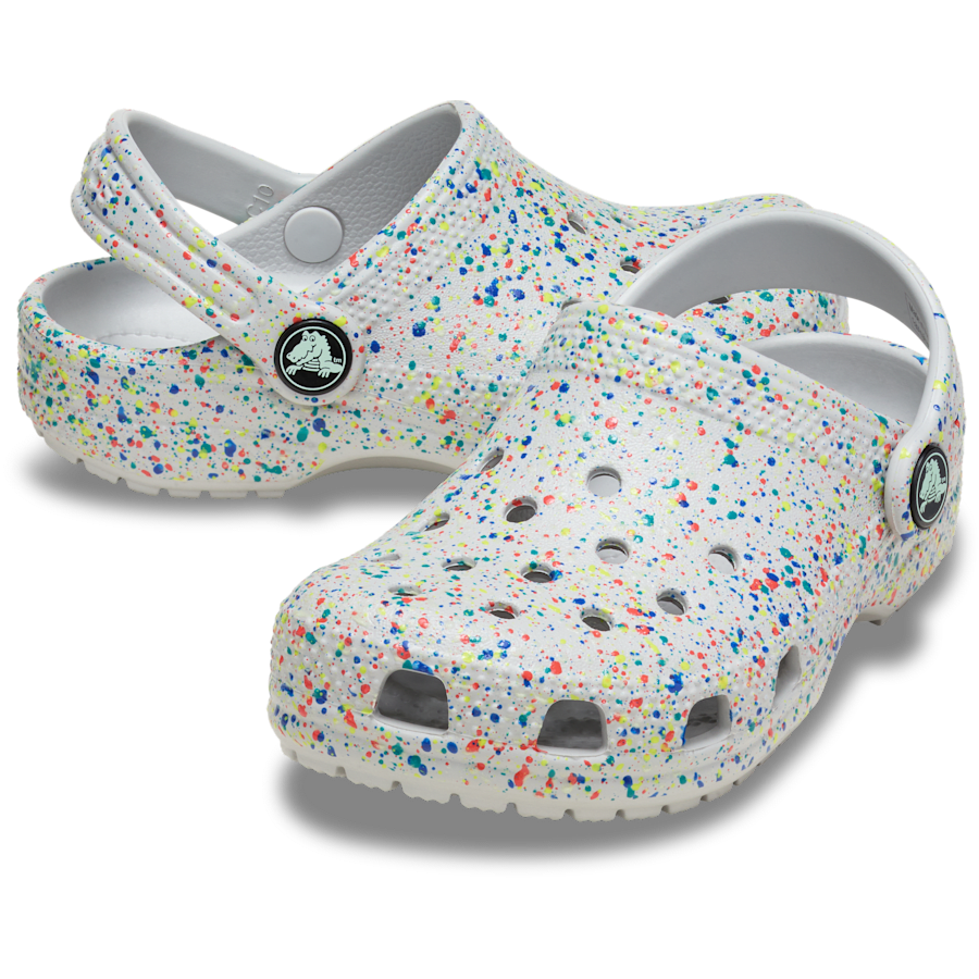 Crocs - Kids' Classic Glow Paint Splatter Clog